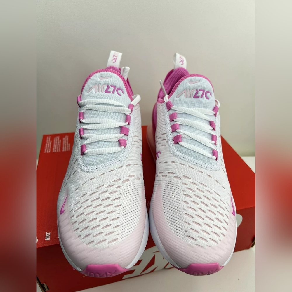 NIKE AIR MAX 270S PREMIUM WHITE-PINK WOMEN'S US SIZE 7.5 BRAND NEW IN BOX - Picture 6 of 10